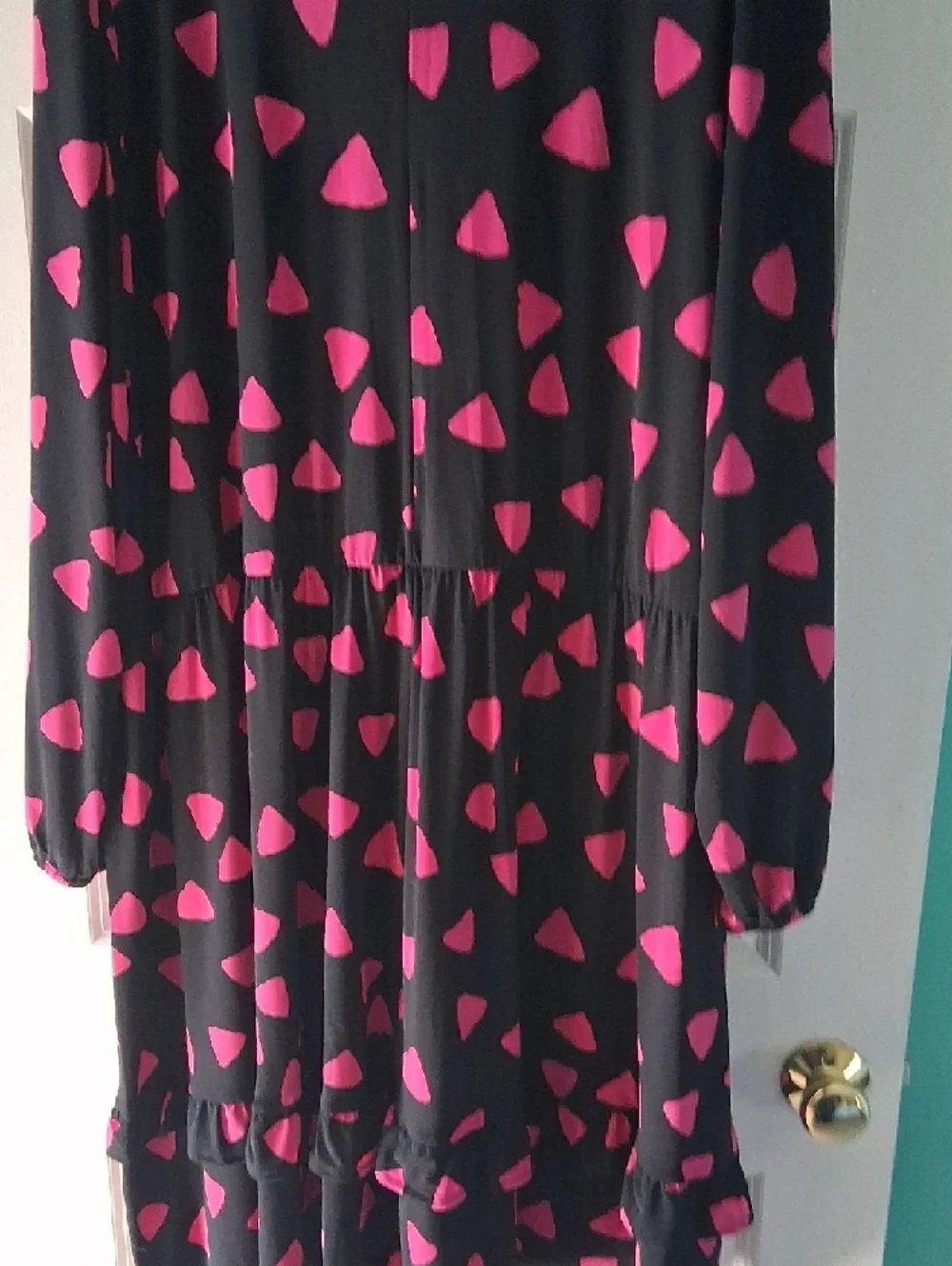Lane Bryant Black Dress with Pink Print - Picture 4 of 4